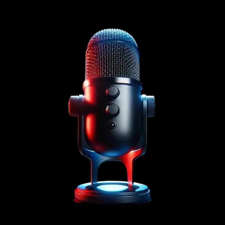 background podcast mic